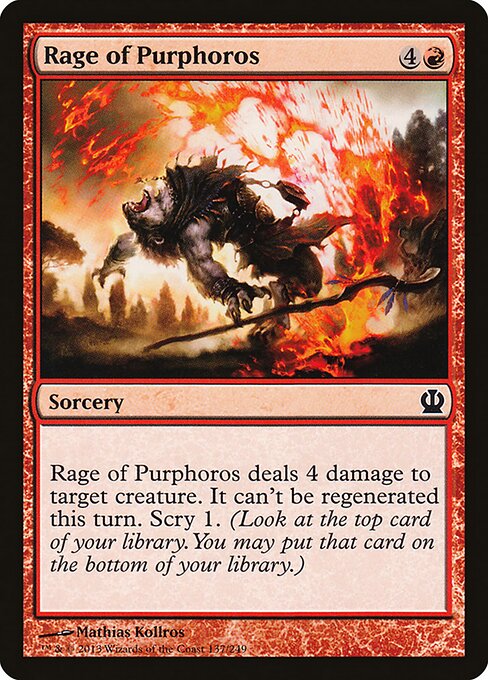 Rage of Purphoros Theros Magic: The Gathering card image