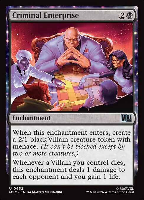 Criminal Enterprise - Marvel Super Heroes Commander #652 (Foil)