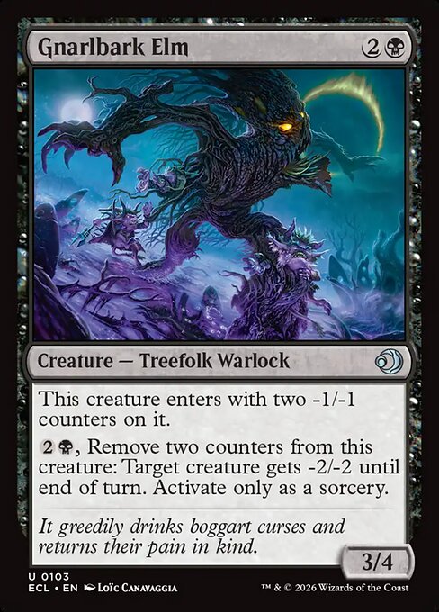 Gnarlbark Elm - Lorwyn Eclipsed #103 Magic: The Gathering card image