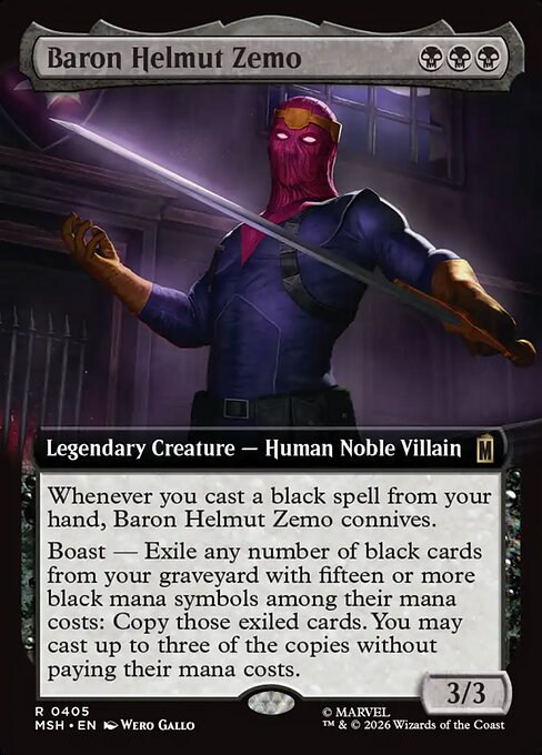 Baron Helmut Zemo Marvel Super Heroes Magic: The Gathering card image