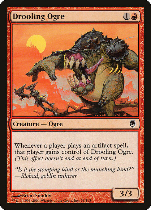 Drooling Ogre Darksteel Magic: The Gathering card image