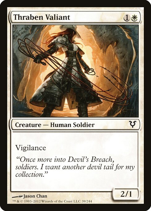Thraben Valiant Avacyn Restored Magic: The Gathering card image