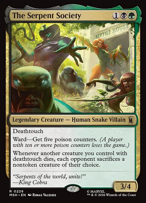 The Serpent Society Marvel Super Heroes Magic: The Gathering card image