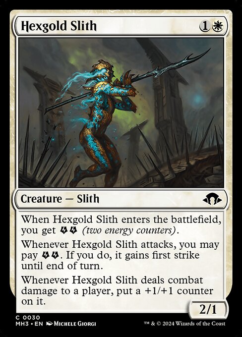 Hexgold Slith Modern Horizons 3 Magic: The Gathering card image