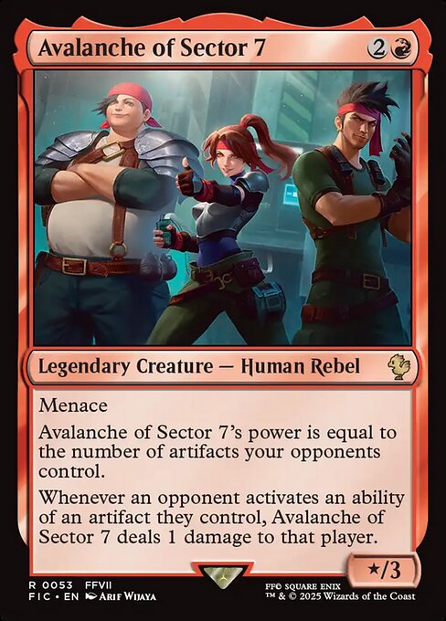 Avalanche of Sector 7 - Final Fantasy Commander #53 Magic: The Gathering card image