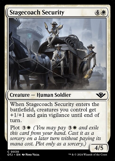 Stagecoach Security - Outlaws of Thunder Junction #30 Magic: The Gathering card image