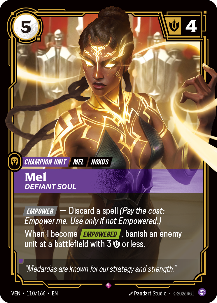 Mel, Defiant Soul Riftbound card