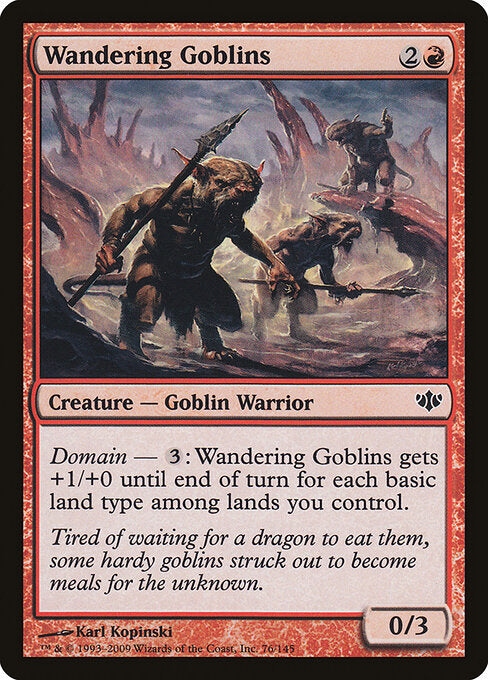 Wandering Goblins Conflux Magic: The Gathering card image