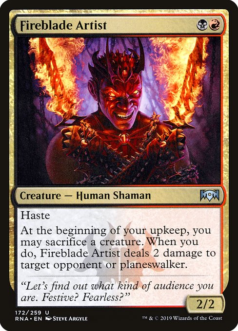 Fireblade Artist - Ravnica Allegiance #172