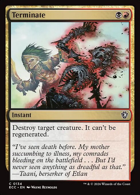 Terminate - Lorwyn Eclipsed Commander #134