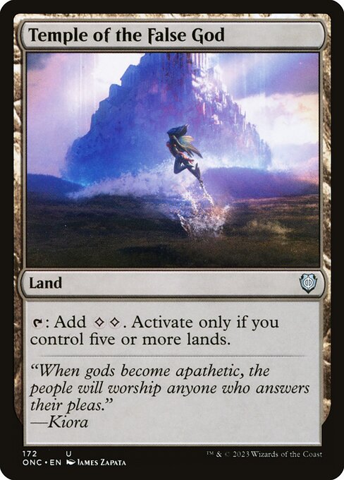 Temple of the False God - Phyrexia: All Will Be One Commander #172