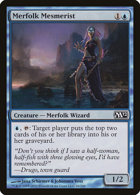 Merfolk Mesmerist Magic 2012 Magic: The Gathering card image