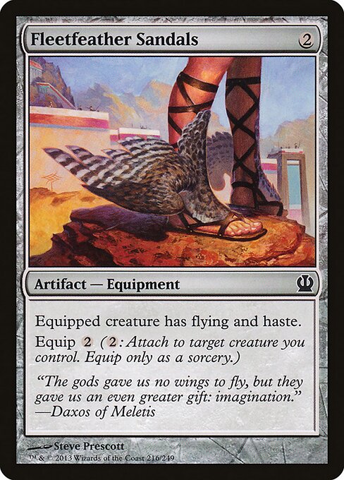 Fleetfeather Sandals Theros Magic: The Gathering card image