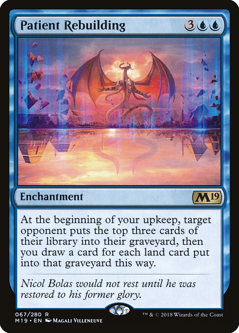 Patient Rebuilding Core Set 2019 Magic: The Gathering card image