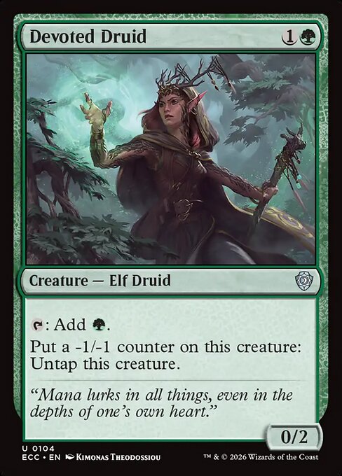 Devoted Druid - Lorwyn Eclipsed Commander #104