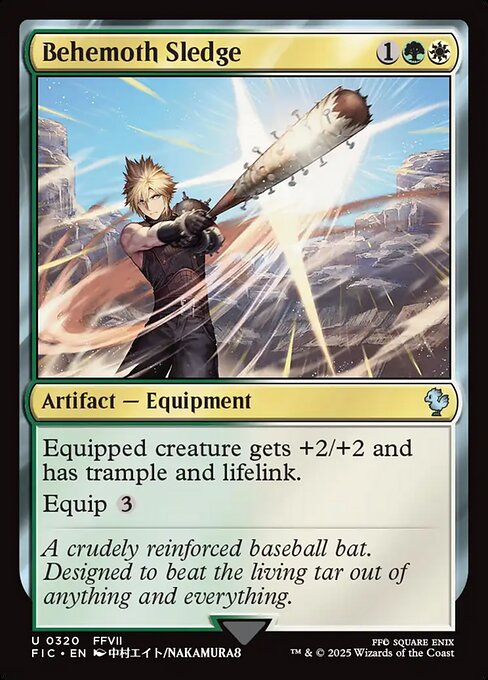 Behemoth Sledge - Final Fantasy Commander #320 Magic: The Gathering card image