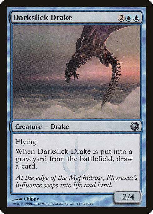 Darkslick Drake Scars of Mirrodin Magic: The Gathering card image