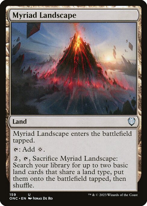Myriad Landscape - Phyrexia: All Will Be One Commander #159