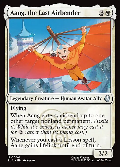 Aang, the Last Airbender Avatar: The Last Airbender Magic: The Gathering card image