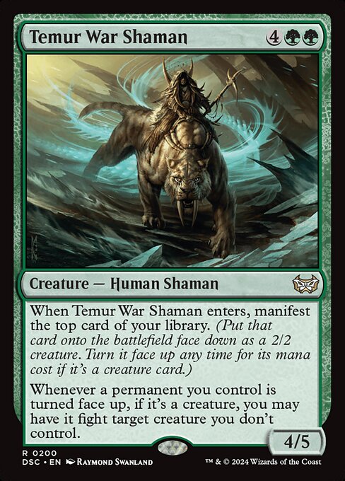 Temur War Shaman - Duskmourn: House of Horror Commander #200