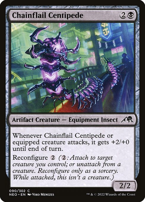 Chainflail Centipede - Kamigawa: Neon Dynasty #90