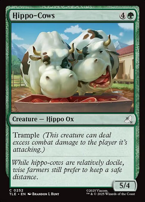 Hippo-Cows - Avatar: The Last Airbender Eternal #252 Magic: The Gathering card image