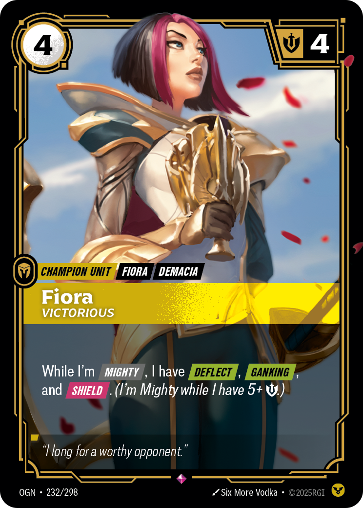 Fiora, Victorious Riftbound card image
