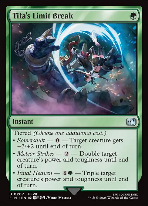 Tifa's Limit Break - Final Fantasy #207 Magic: The Gathering card image