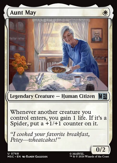Aunt May Marvel Super Heroes Commander Magic: The Gathering card image