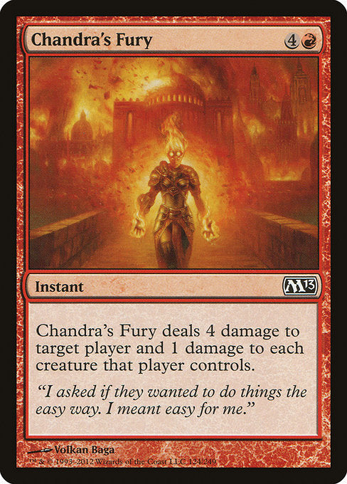 Chandra's Fury - Magic 2013 #124 Magic: The Gathering card image