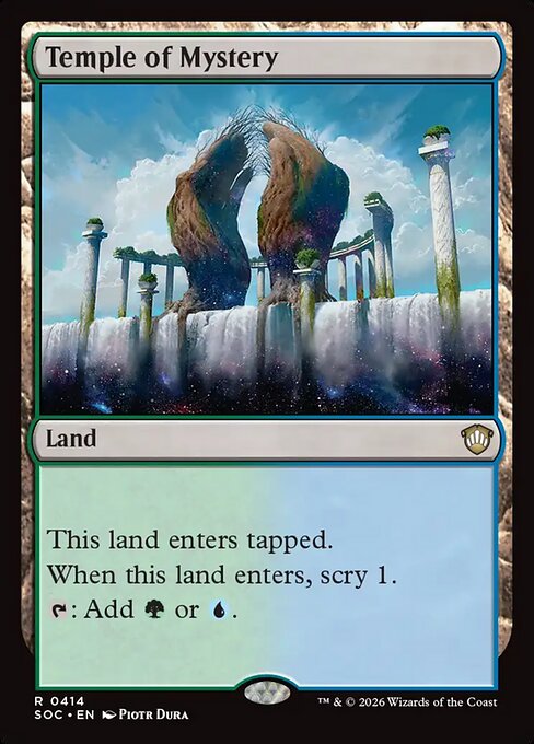 Temple of Mystery - Secrets of Strixhaven Commander #414