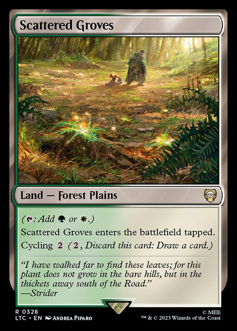 Scattered Groves Tales of Middle-earth Commander Magic: The Gathering card image