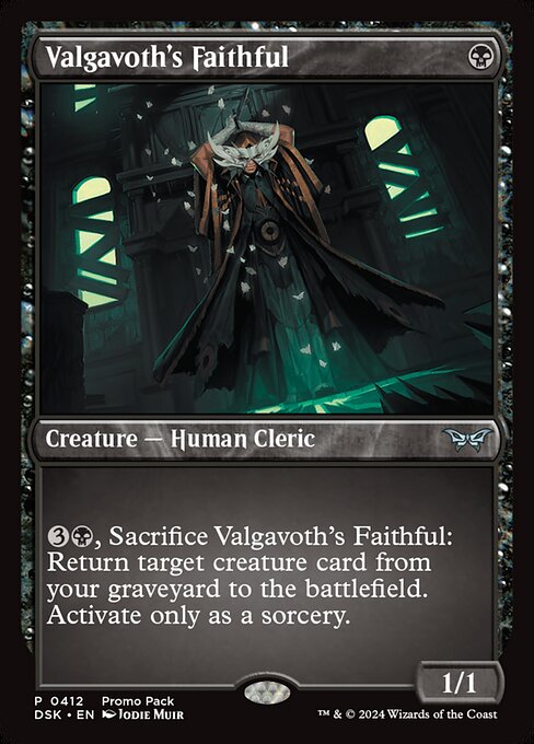 Valgavoth's Faithful - Duskmourn: House of Horror #412