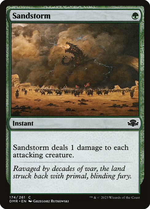 Sandstorm - Dominaria Remastered #174 Magic: The Gathering card image