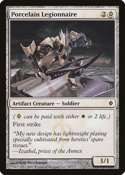 Porcelain Legionnaire - New Phyrexia #19 Magic: The Gathering card image