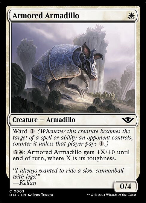 Armored Armadillo Outlaws of Thunder Junction Magic: The Gathering card image