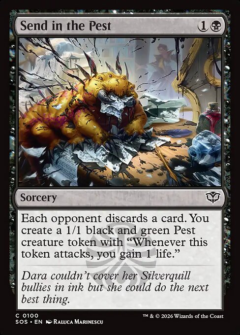 Send in the Pest Secrets of Strixhaven Magic: The Gathering card image