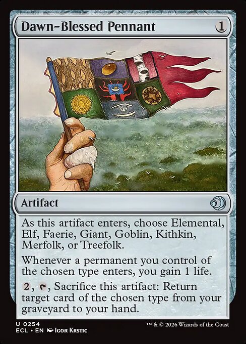 Dawn-Blessed Pennant - Lorwyn Eclipsed #254