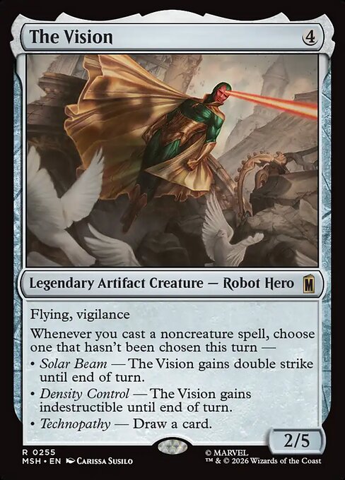 The Vision Marvel Super Heroes Magic: The Gathering card image