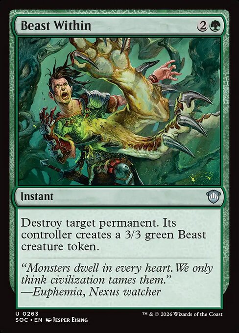 Beast Within - Secrets of Strixhaven Commander #263