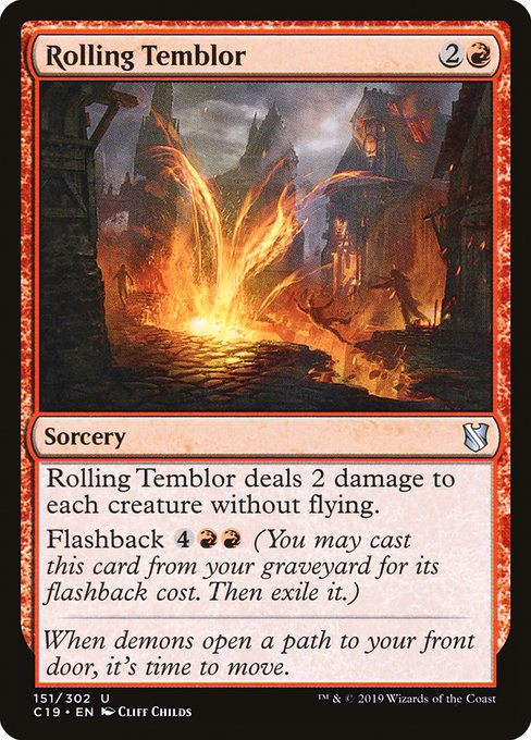 Rolling Temblor - Commander 2019 #151