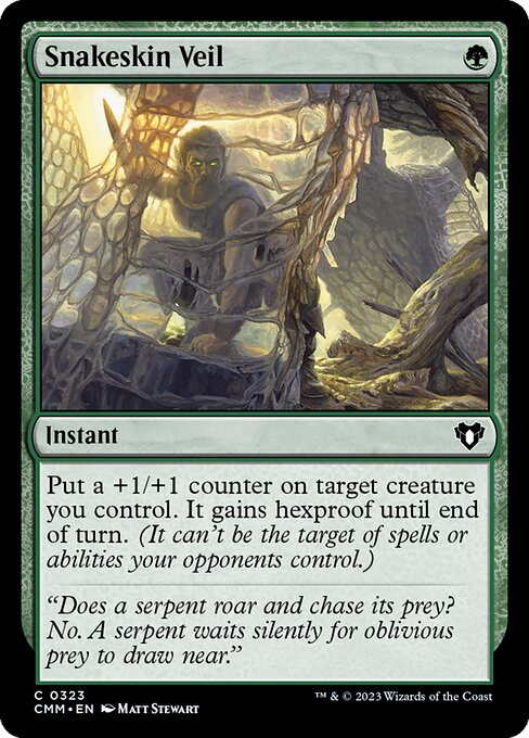 Snakeskin Veil Commander Masters Magic: The Gathering card image