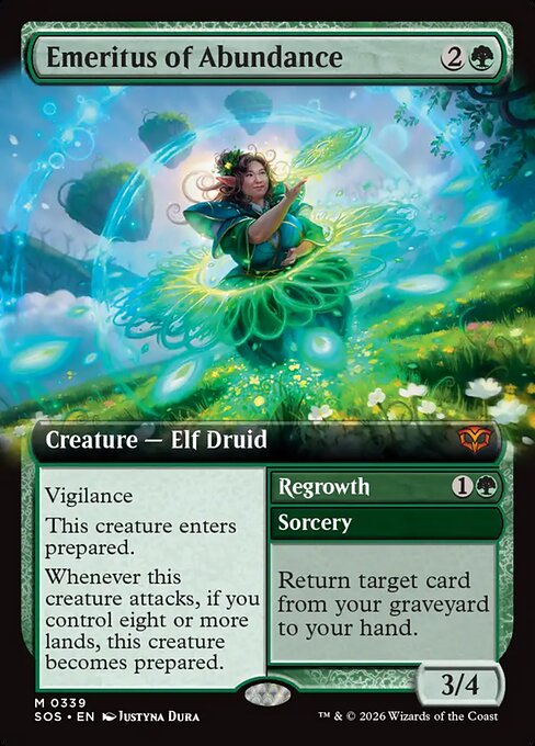 Emeritus of Abundance // Regrowth - Secrets of Strixhaven #339