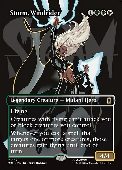 Storm, Windrider - Marvel Super Heroes #375 (Foil)