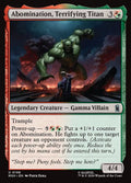 Abomination, Terrifying Titan Marvel Super Heroes Magic: The Gathering card image