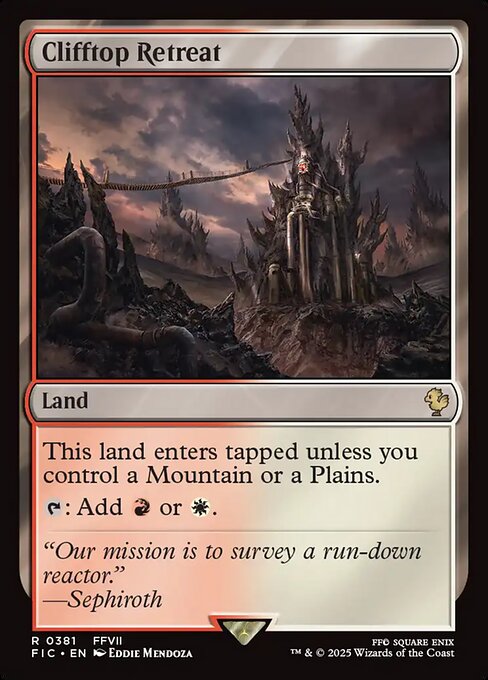 Clifftop Retreat - Final Fantasy Commander #381 Magic: The Gathering card image