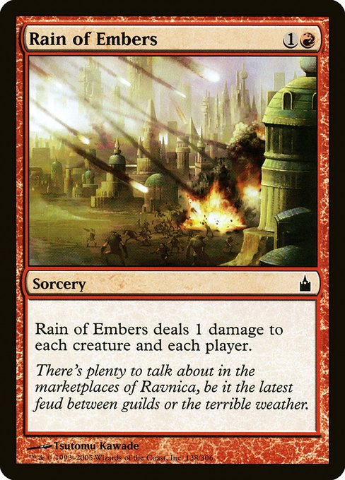 Rain of Embers - Ravnica: City of Guilds #138