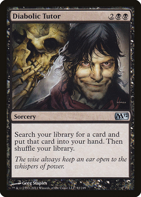Diabolic Tutor - Magic 2012 #92