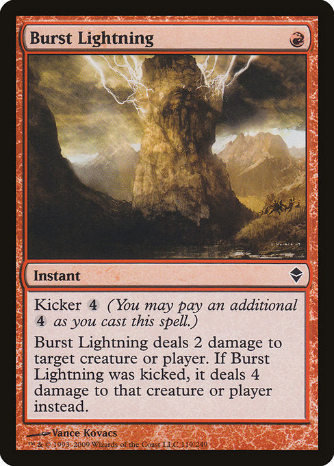 Burst Lightning - Zendikar #119