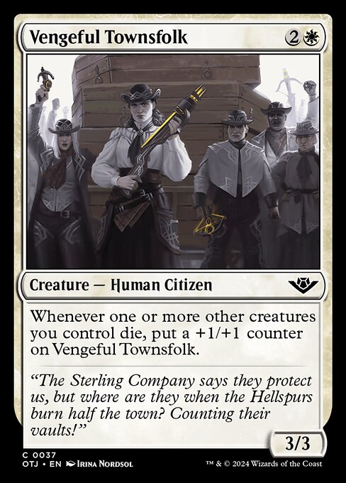 Vengeful Townsfolk - Outlaws of Thunder Junction #37 Magic: The Gathering card image